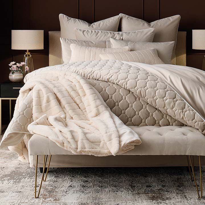 Kylie Duvet Cover Set Continental Natural